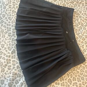 Athleta Black Pleated Mini Skirt large